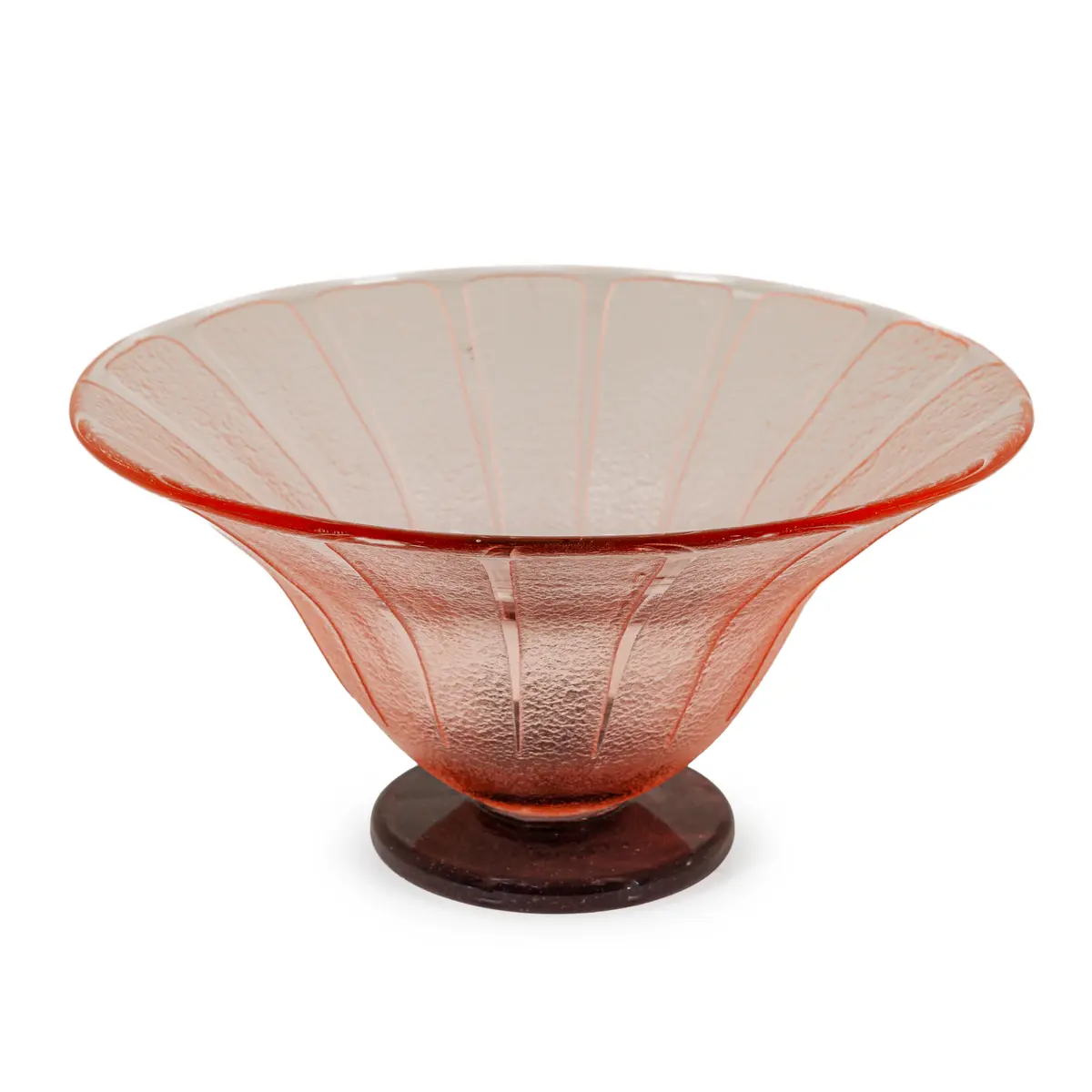 CENTROTAVOLA IN VETRO, FORNACE SCHNEIDER, LE VERRE FRANÇAIS, NANCY