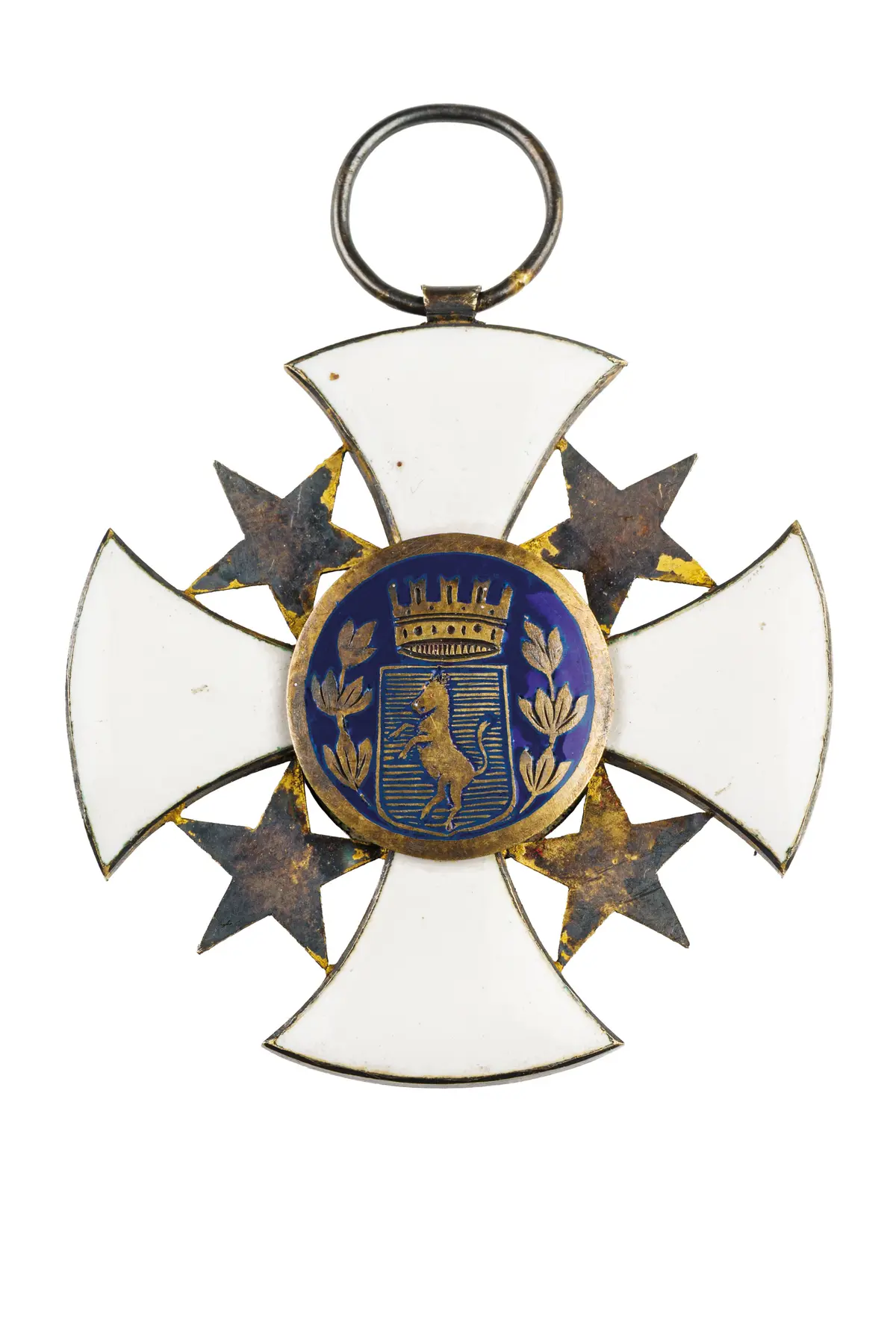 DECORAZIONE IN SMALTI E METALLO DORATO, XIX SECOLO