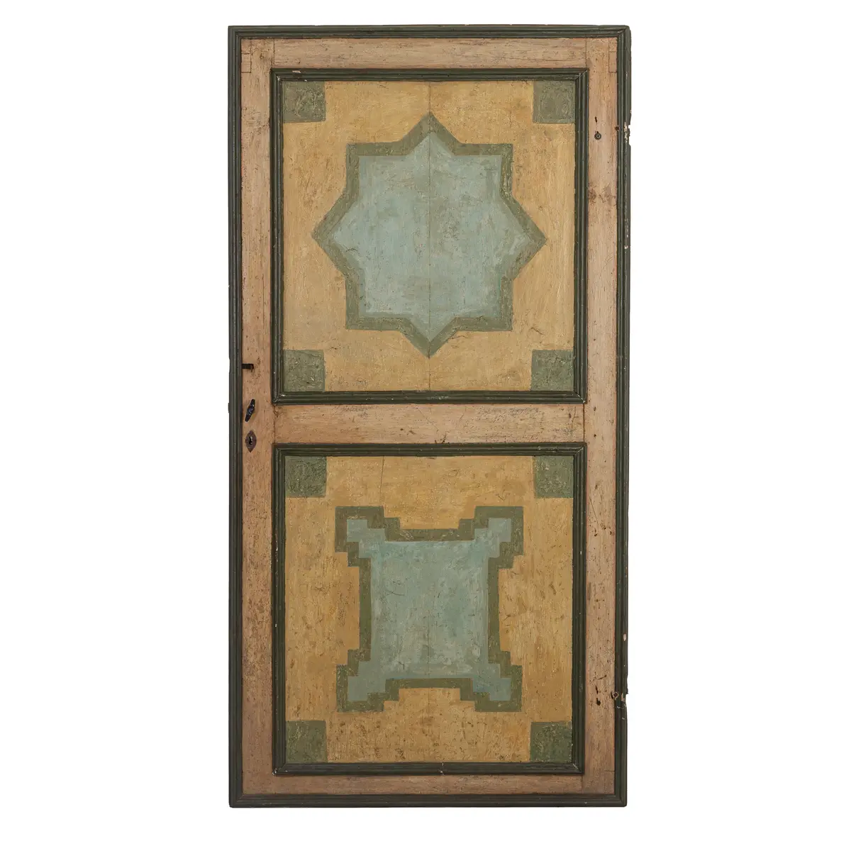 PORTA IN LEGNO DIPINTO E LACCATO, XVIII-XIX SECOLO