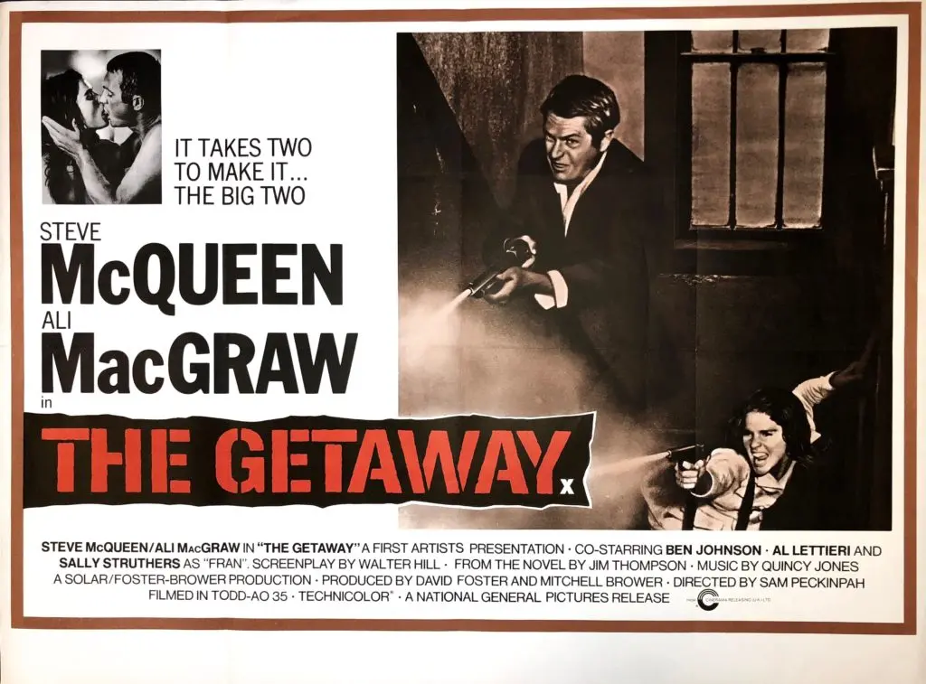 Original The Getaway Movie Poster - Steve McQueen - Sam Peckinpah