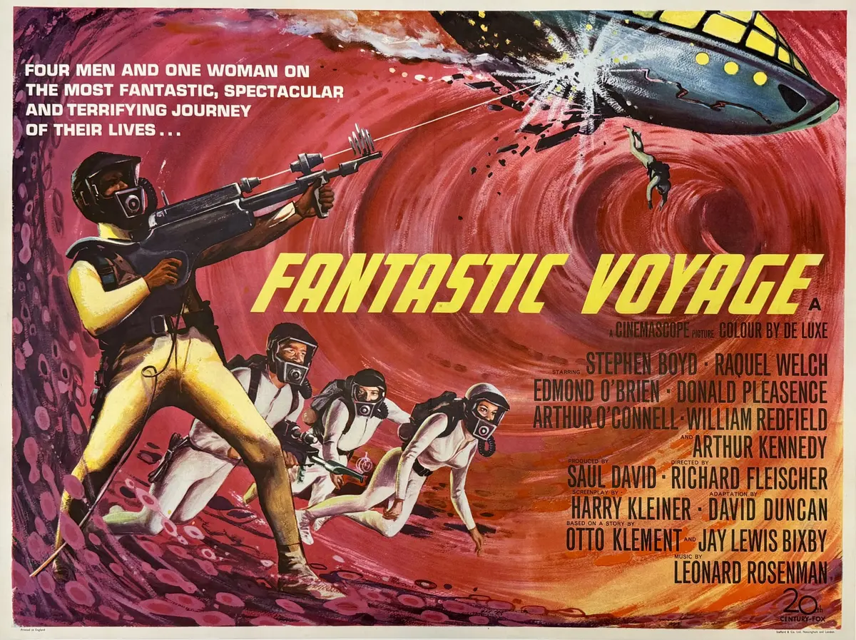 Original Fantastic Voyage UK Film Poster - Raquel Welch