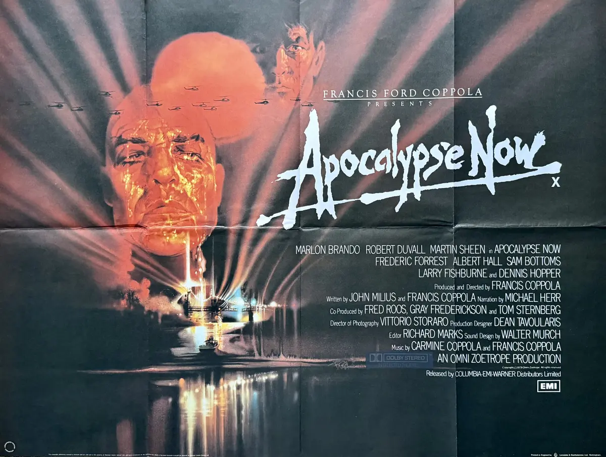 Original Apocalypse Now Movie Poster - Marlon Brando - Bob Peak