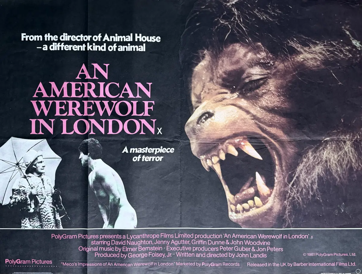 Original An American Werewolf in London Movie Poster