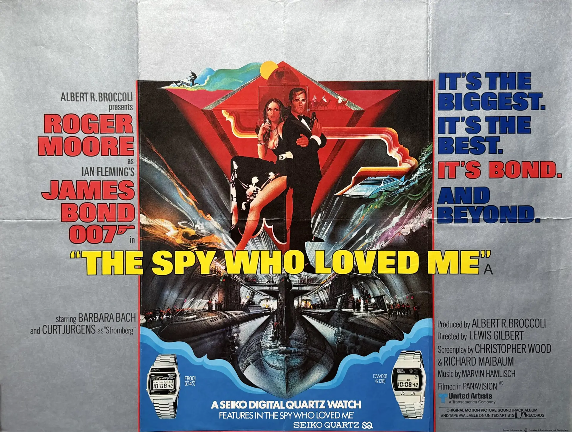 Original James Bond: The Spy Who Loved Me Movie Poster - 007