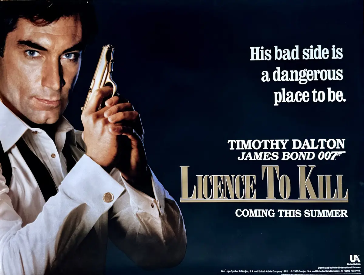 Original James Bond: Licence To Kill Movie Poster - Timothy Dalton