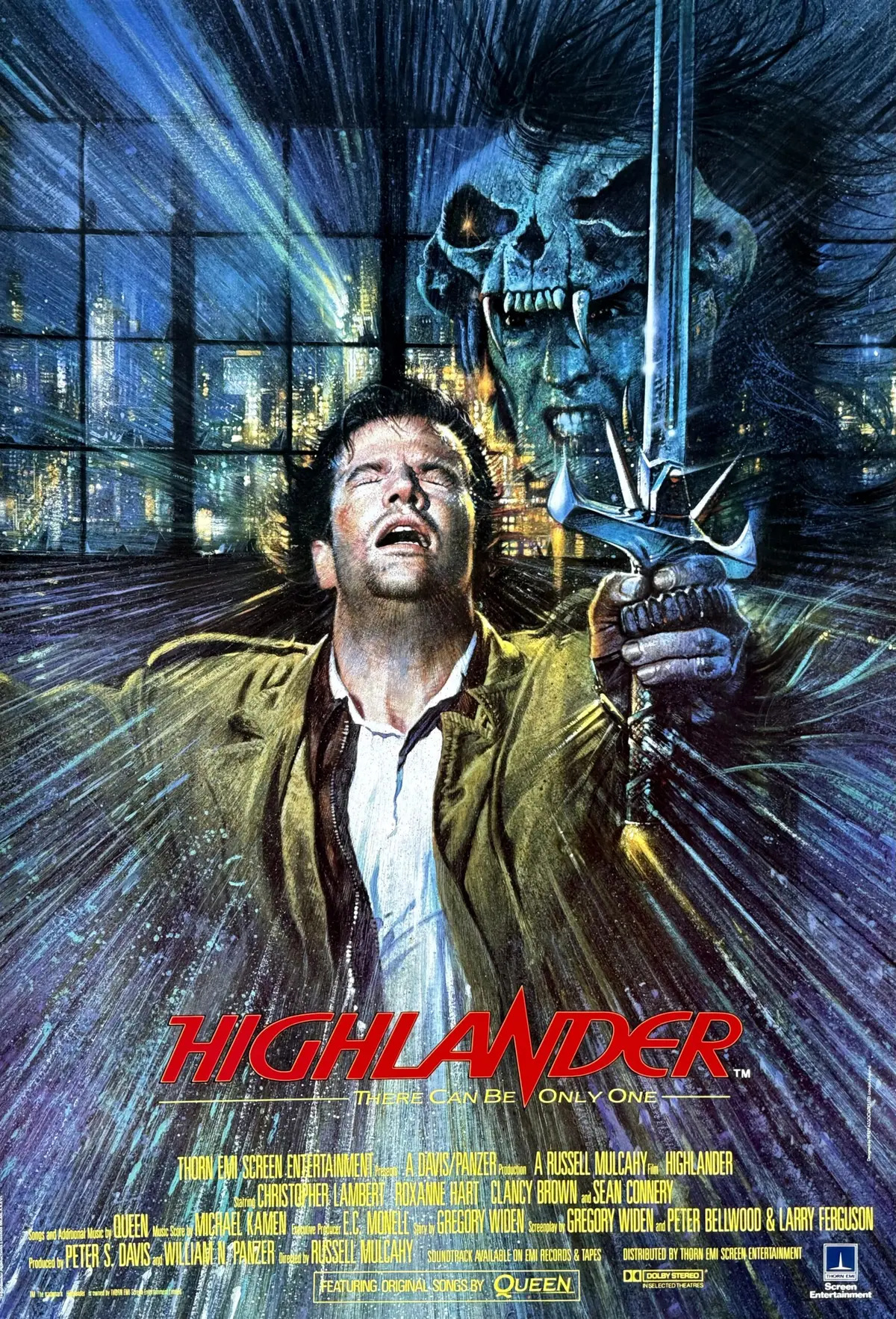 Original Highlander Movie Poster - Christopher Lambert