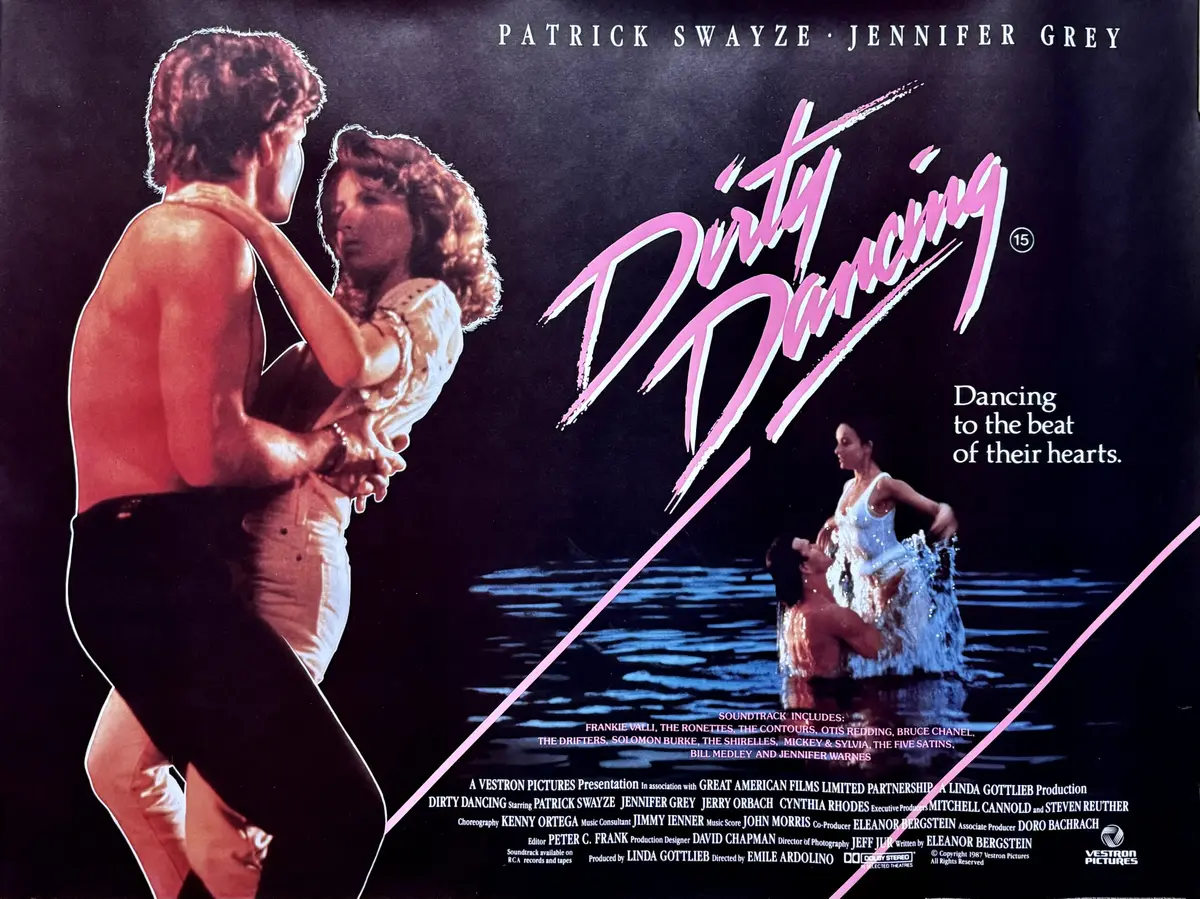 Original Dirty Dancing Movie Poster - Patrick Swayze