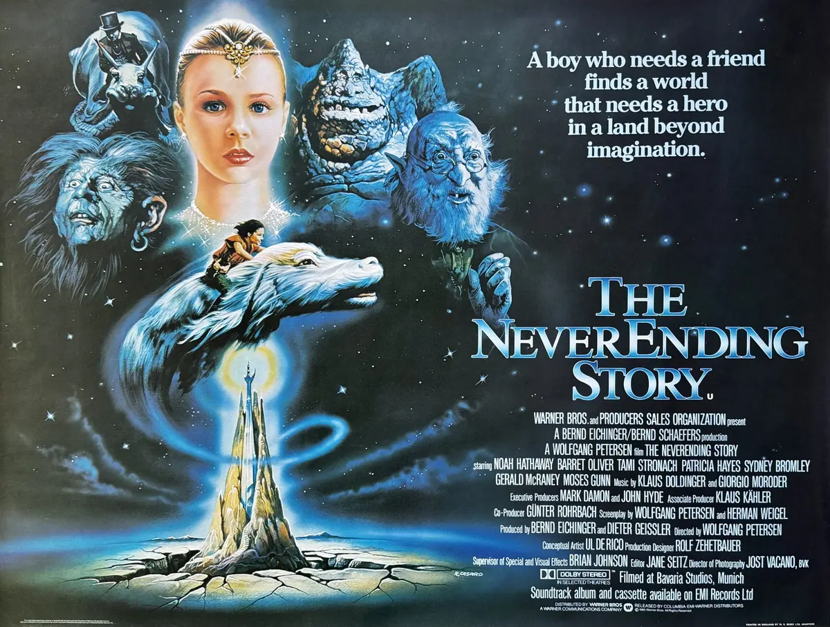 Original The NeverEnding Story Movie Poster - Fantasy