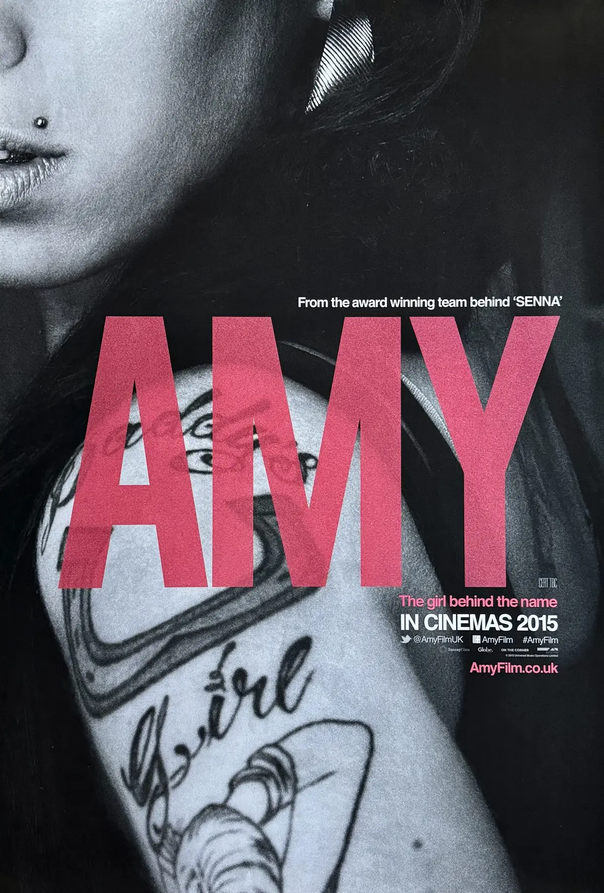 Original AMY Movie Poster - Amy Winehouse - Asif Kapadia