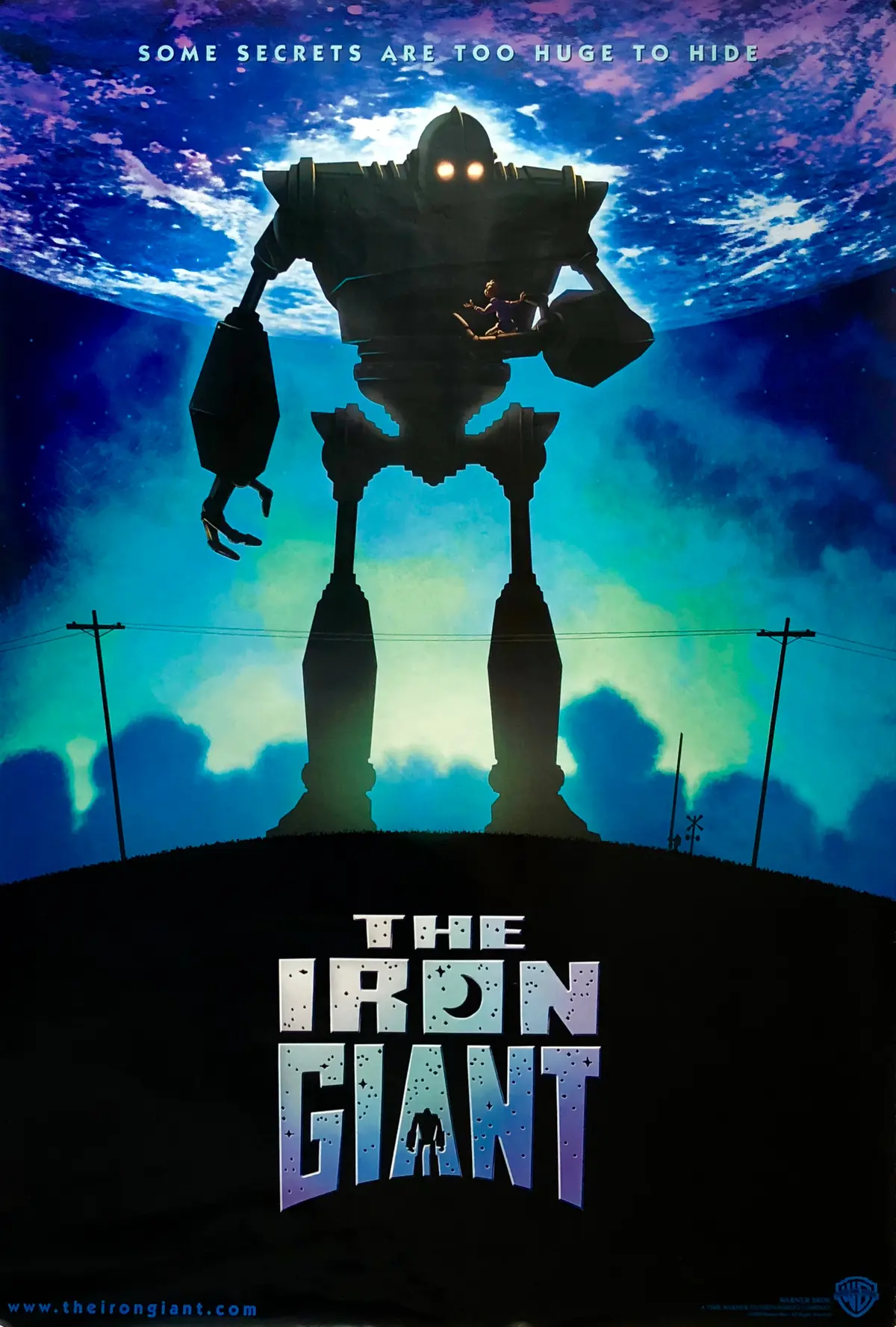 Original The Iron Giant movie poster - Brad Bird - Jennifer Aniston
