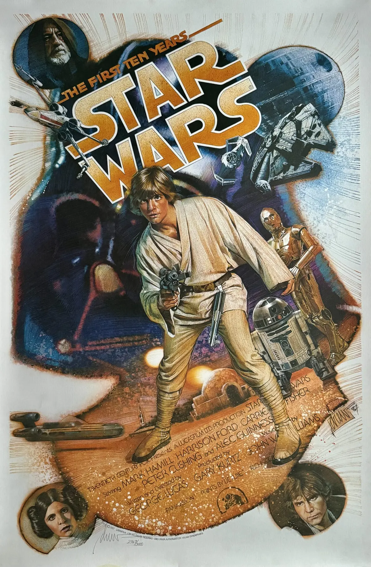 Original Star Wars: The First Ten Years Movie Poster - Struzan