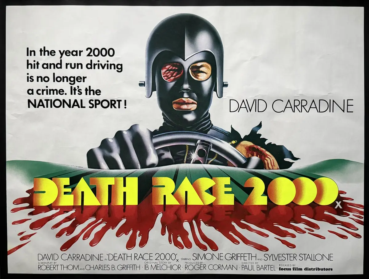 Original Death Race 2000 Movie Poster - David Carradine
