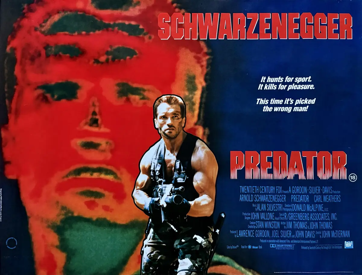 Original Predator Movie Poster - Action - Arnold Schwarzenegger