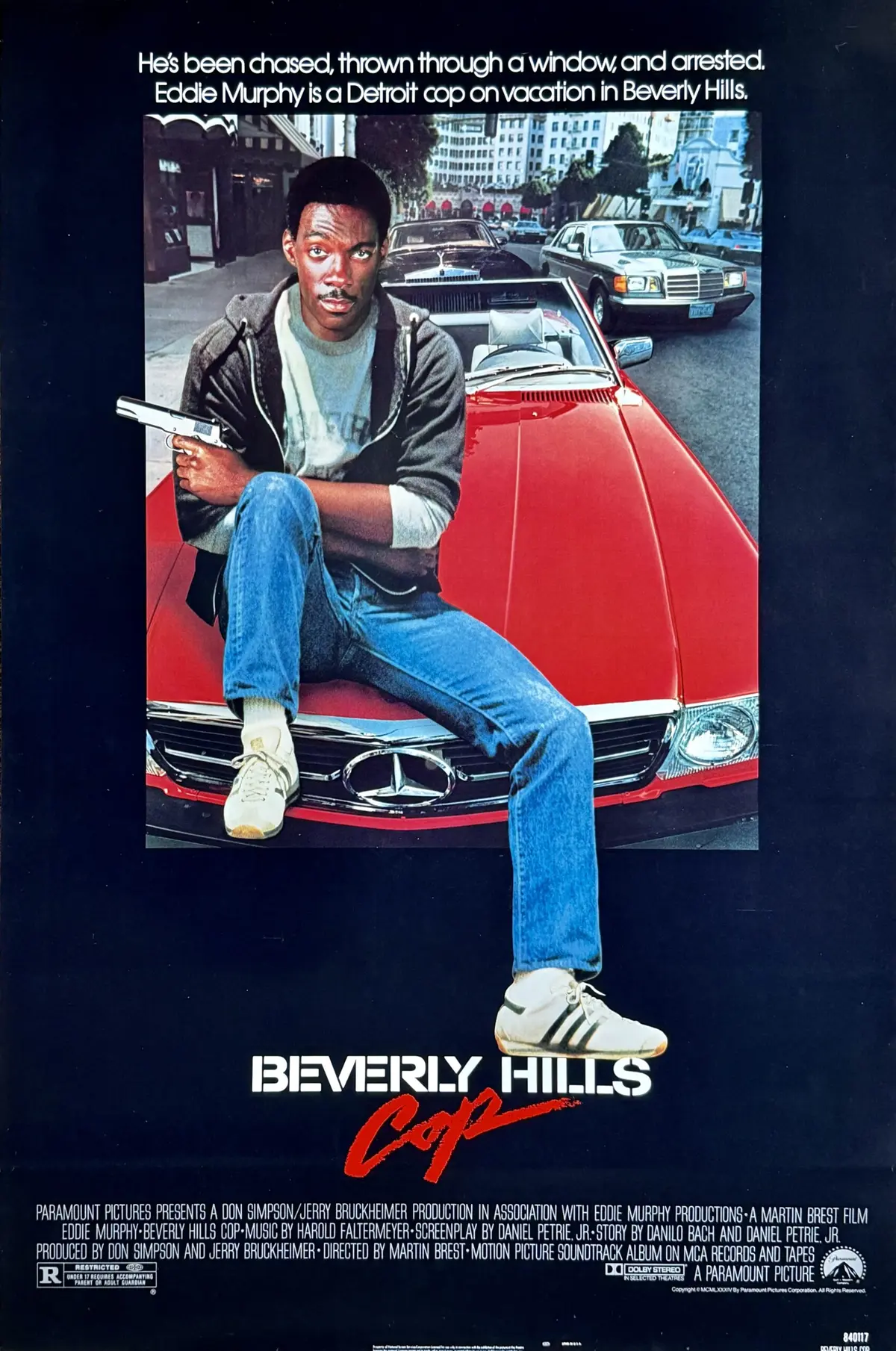 Original Beverly HIlls Cop Movie Poster - Eddie Murphy