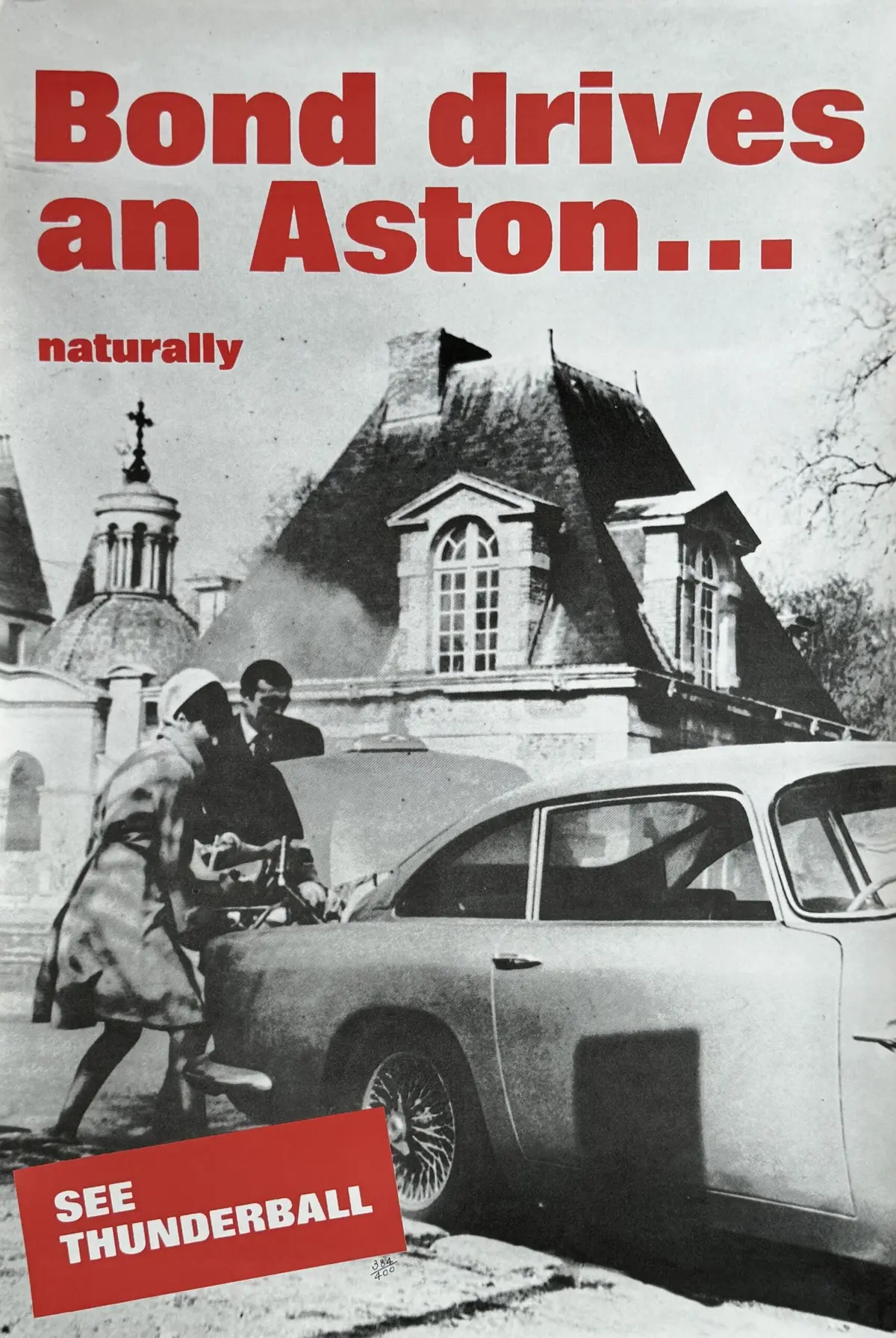 James Bond: Thunderball Poster - Sean Connery - Aston Martin
