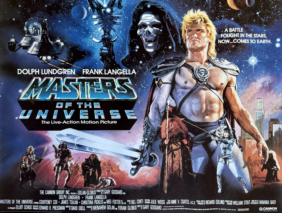 Original Masters of the Universe Movie Poster - He-Man - Skeletor