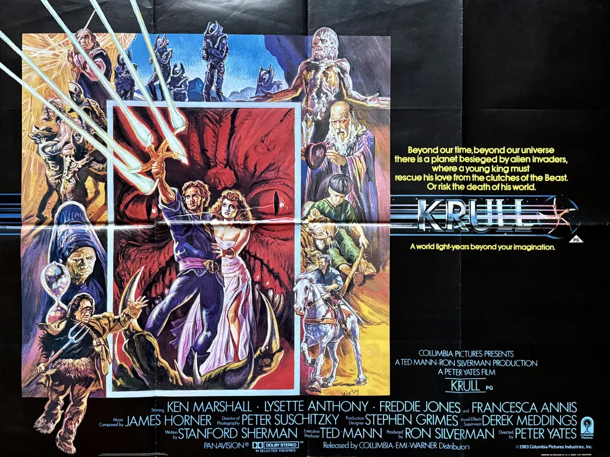 KRULL - Vintage Movie Posters Original KRULL Movie Poster - Josh Kirby