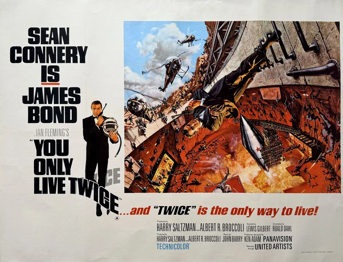 Original James Bond: You Only Live Twice Movie Poster