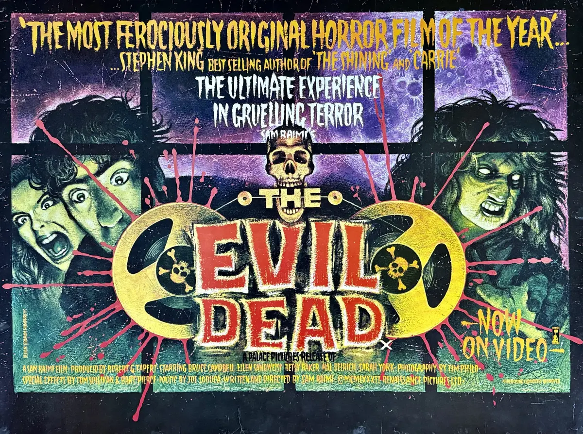 Original Evil Dead Movie Poster - Horror - Sam Raimi