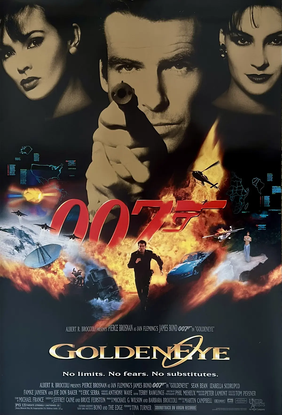 Original James Bond: Goldeneye Movie Poster - 007