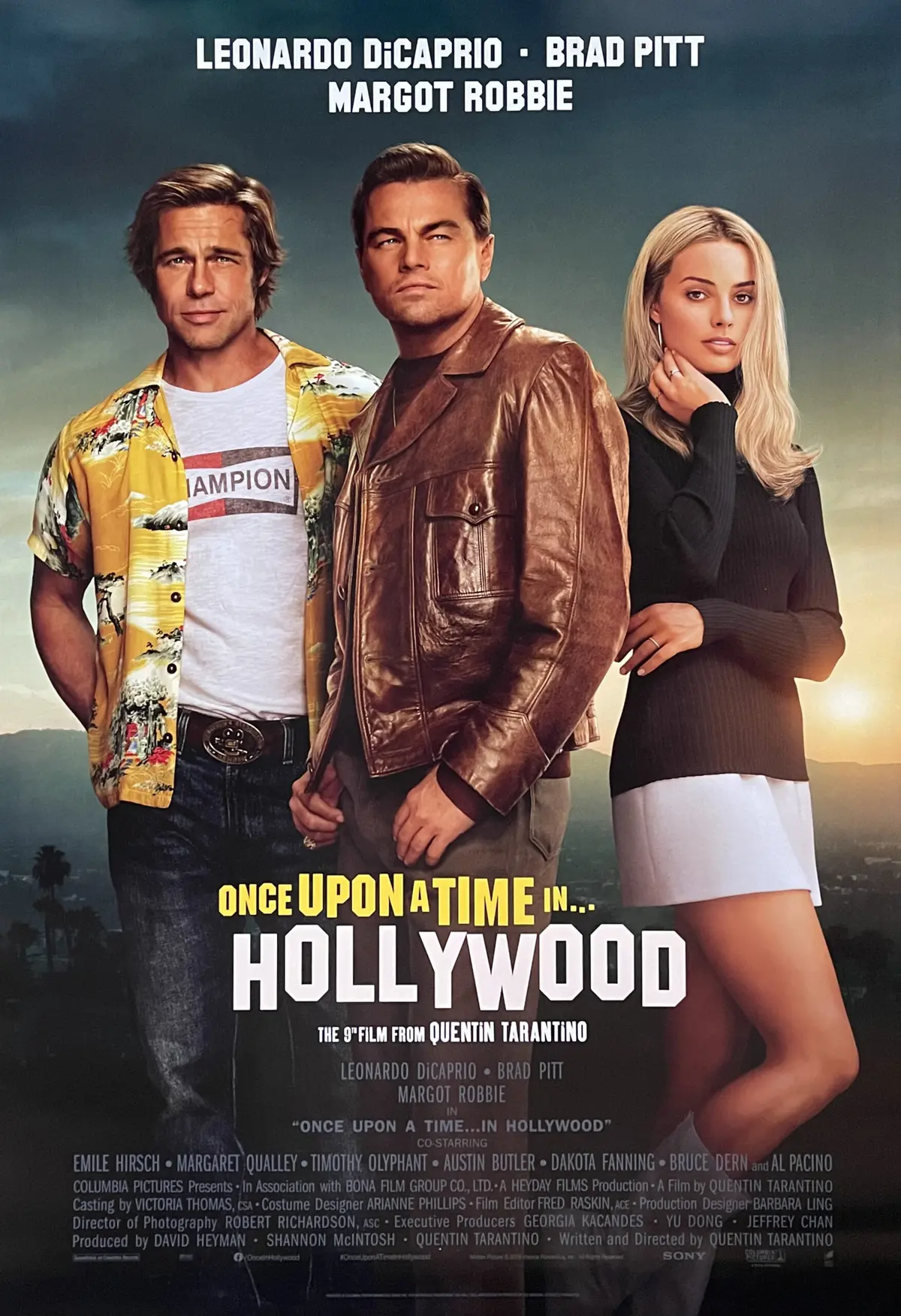 Original Once Upon a Time in Hollywood Movie Poster - Quentin Tarantino