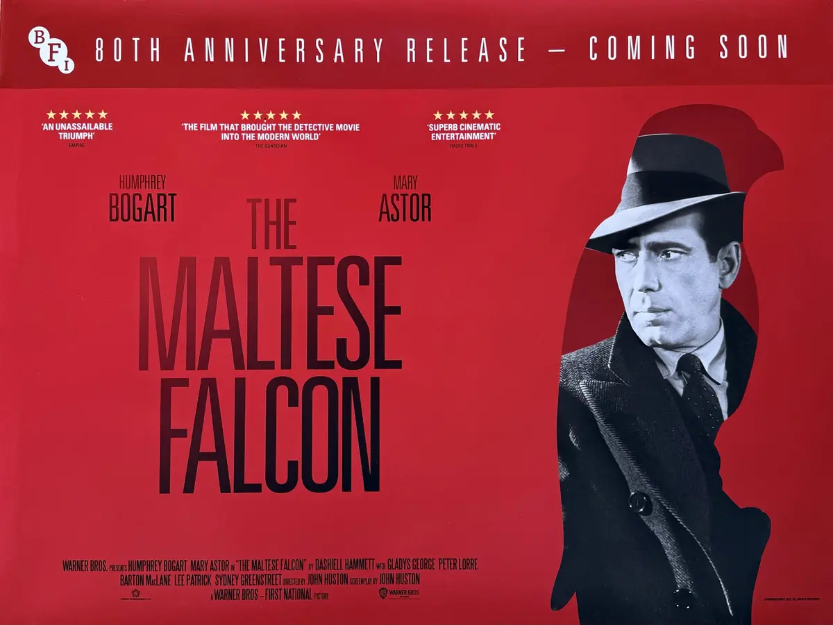 Original The Maltese Falcon Movie Poster - Humphrey Bogart