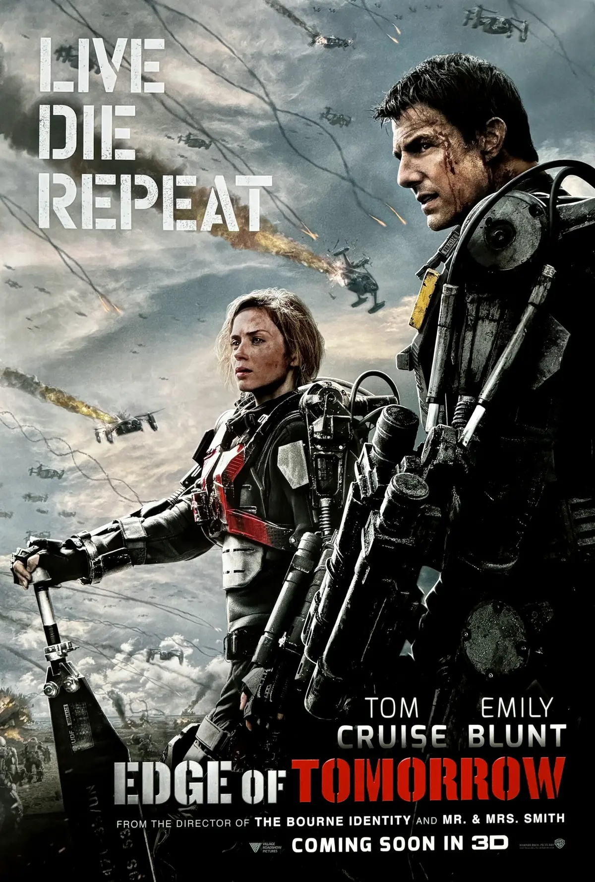 Original Edge of Tomorrow Movie Poster - Tom Cruise - Emily Blunt