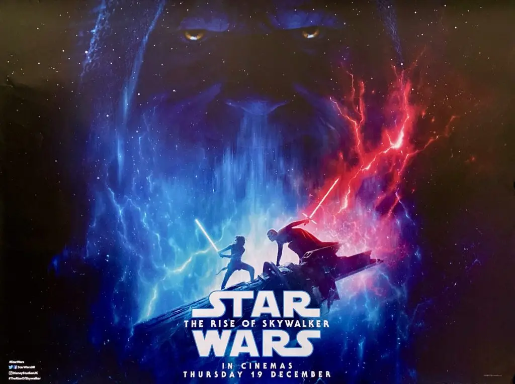 Star Wars The Rise of Skywalker Movie Poster - Princess Leia - Rey