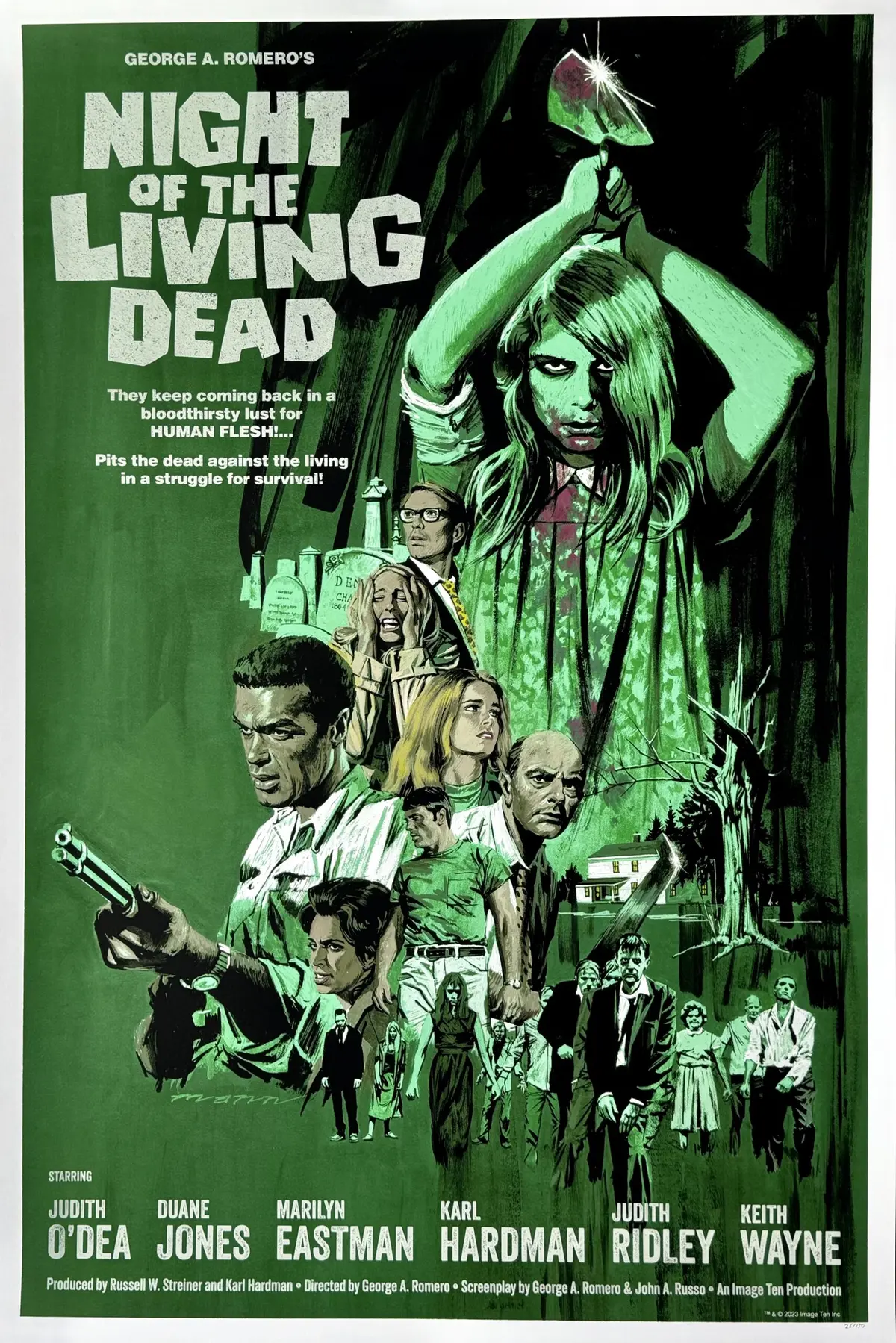 Night of the Living Dead Alternative Movie Poster - Paul Mann