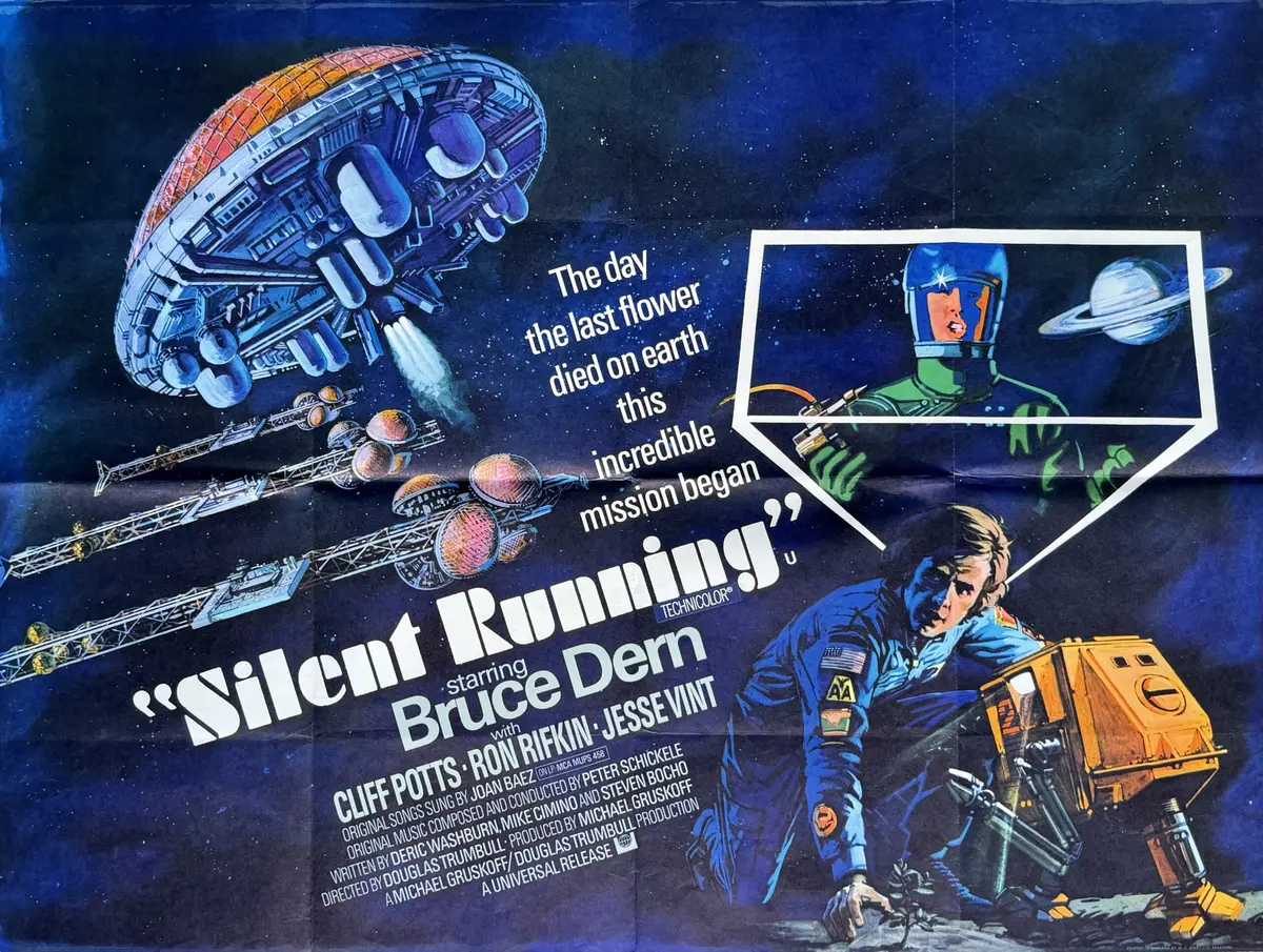 Original Silent Running Movie Poster - Bruce Dern - Science Fiction