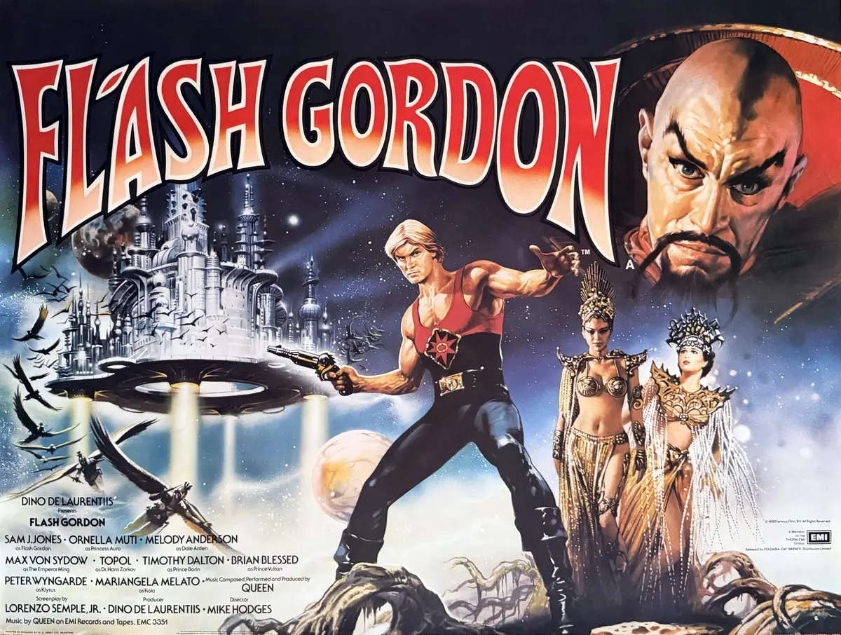 Original Flash Gordon Movie Poster - Sam Jones - Renato Casaro