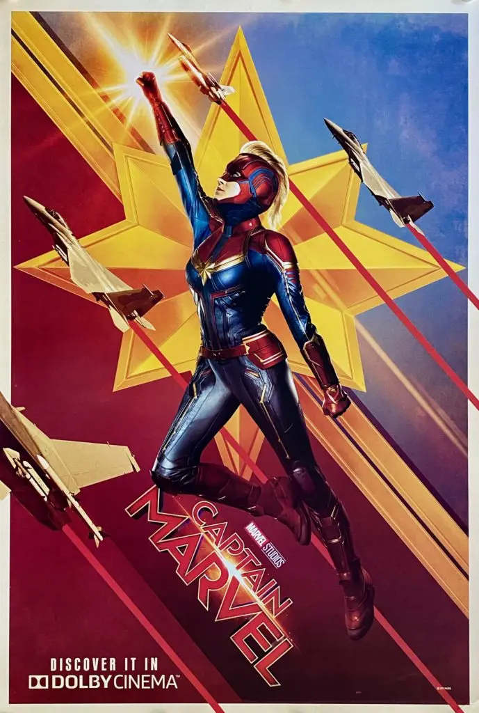 Original Captain Marvel Movie Poster - Brie Larson - Carol Danvers