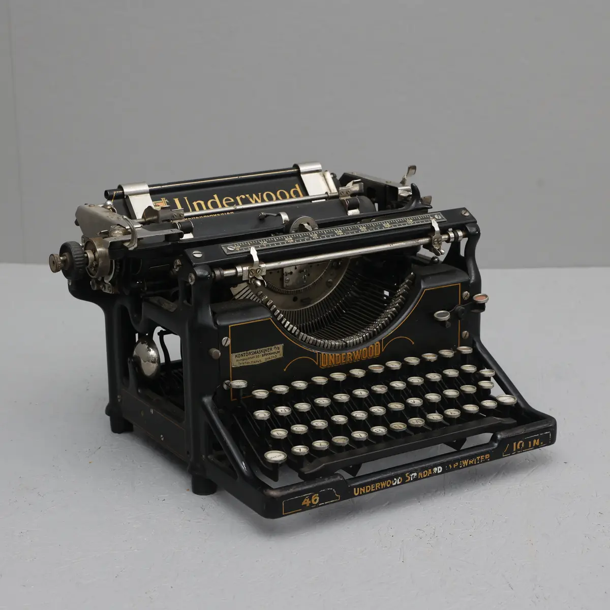 SKRIVMASKIN, Underwood no 46, USA, tidigt 1900-tal.