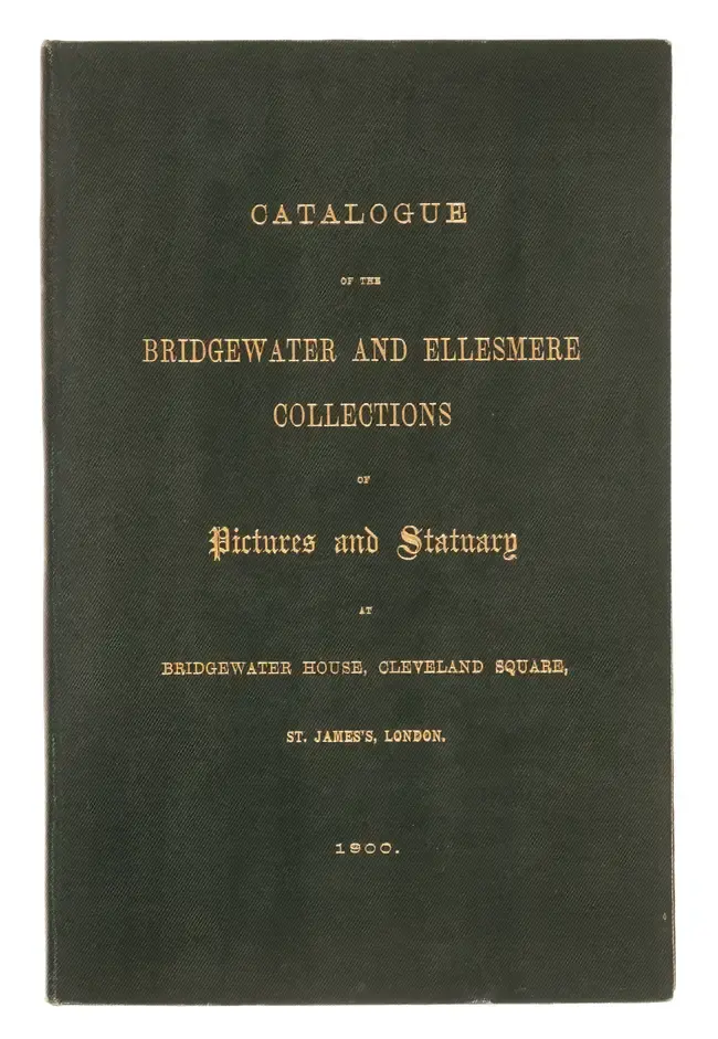 Egerton (Francis Charles Granville, 3rd Earl of E) Catalogue of the