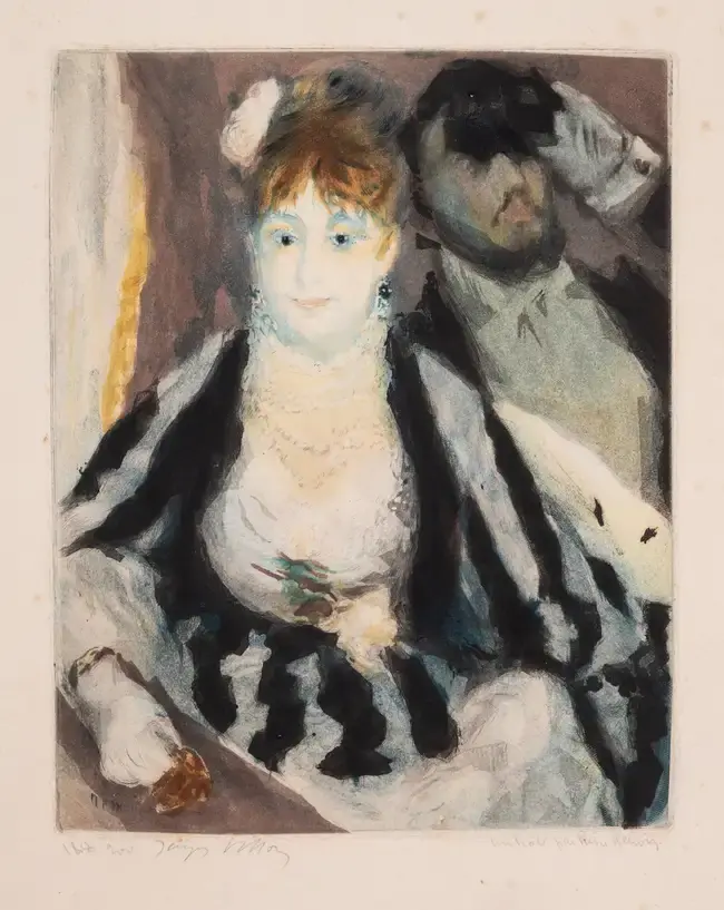 Pierre-Auguste Renoir (1841-1919) after. Jacques Villon La Loge (Ginestet