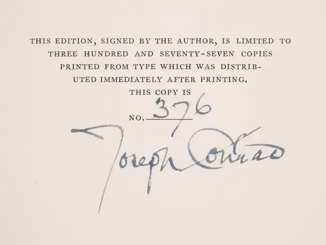 Conrad (Joseph) The Rover, first edition in book form, one of 377