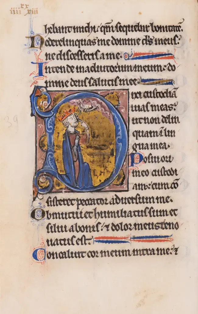 The ‘Saxe-Meiningen Psalter’, in Latin, illuminated manuscript on