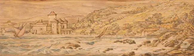Fore-Edge painting.- Byron ([George Gordon Noel], Lord) The Works
