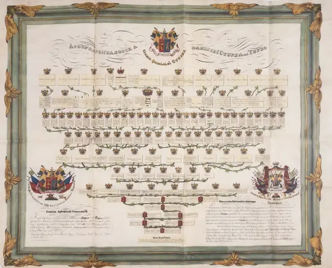 Romania.- [Genealogy of the family of Sturdza of Turzo (Hospodars