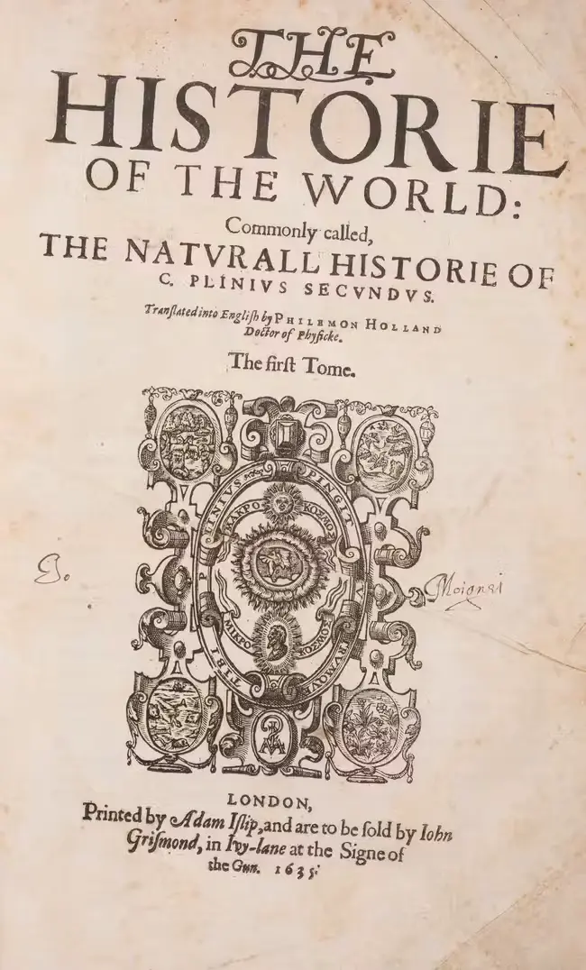 Plinius Secundus (Gaius) The Historie of the World..., 2 vol., translated