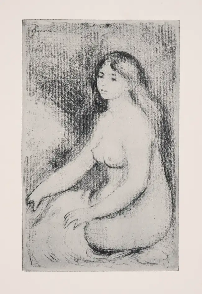 Pierre-Auguste Renoir (1841-1919) Baigneuse Assise (Delteil 11; Stella 11)