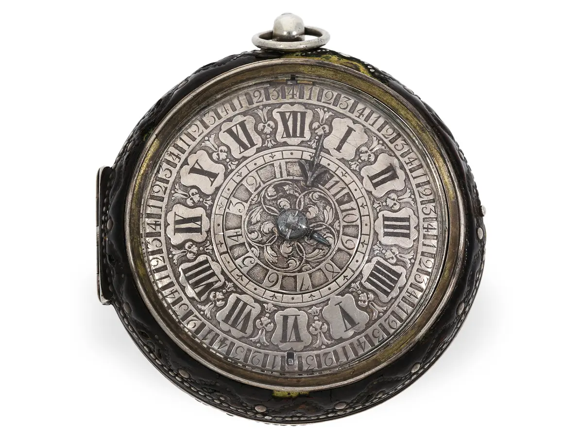Pocket watch: extremely rare, early pocket watch with alarm and early