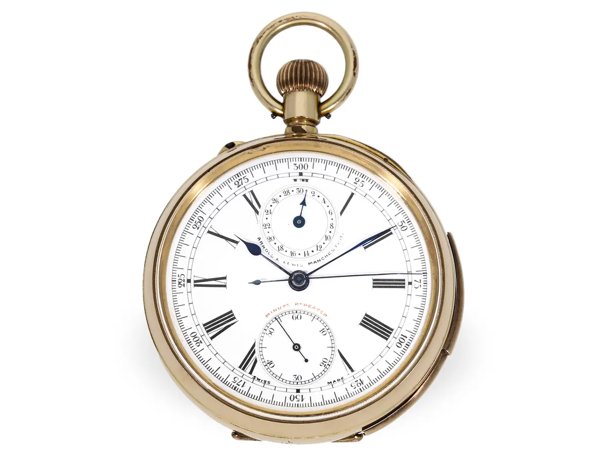 Pocket watch: attractive precision pocket watch with minute repeater