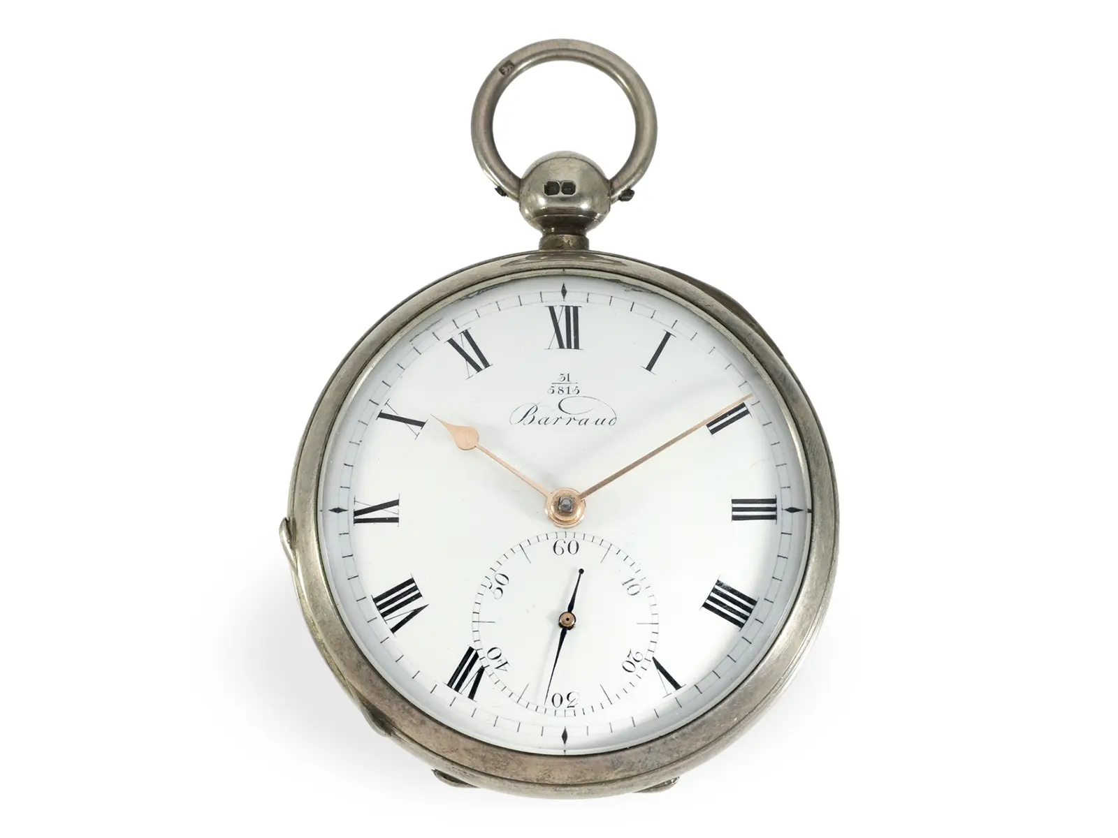 Pocket watch: significant chronometer, Barraud’s Earnshaw series