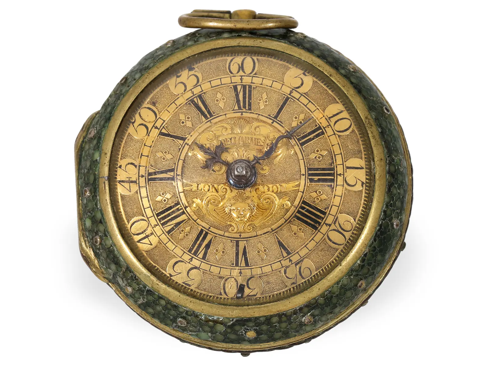 Pocket watch: early London pocket watch circa 1690, Simon Decharmes
