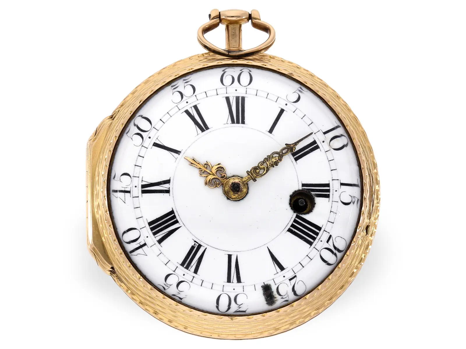 Pocket watch: gold verge watch in as good as new condition, Le Noir