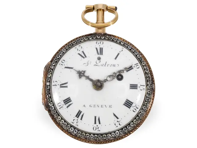 Pocket watch: large Geneva ceremonial pocket watch with repeater