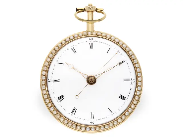 Pocket watch: a significant, large enamelled watch for the Chinese