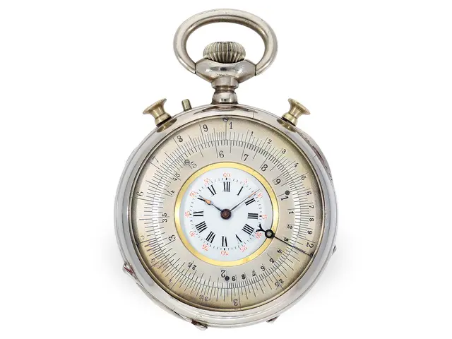 Pocket watch: very rare pocket watch with calculator scales, Meyrat