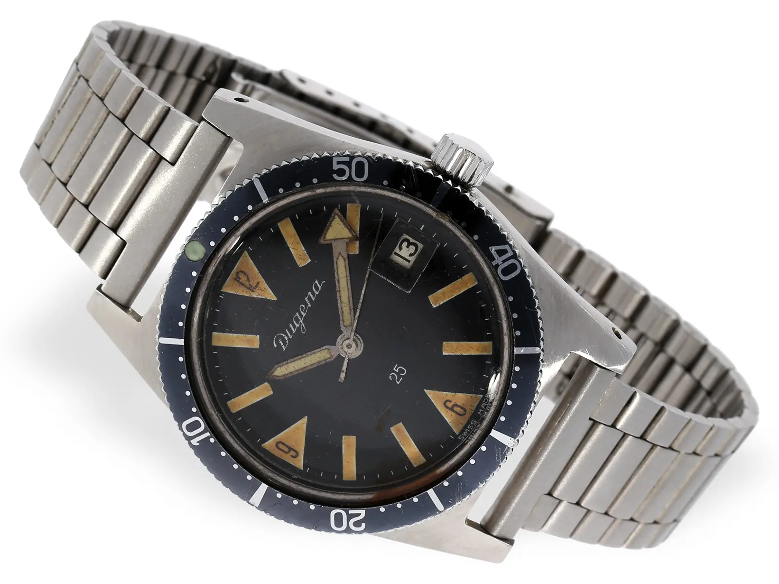 Wristwatch: extremely rare Dugena ‘Skin Diver 25’ diver's watch, Ref.